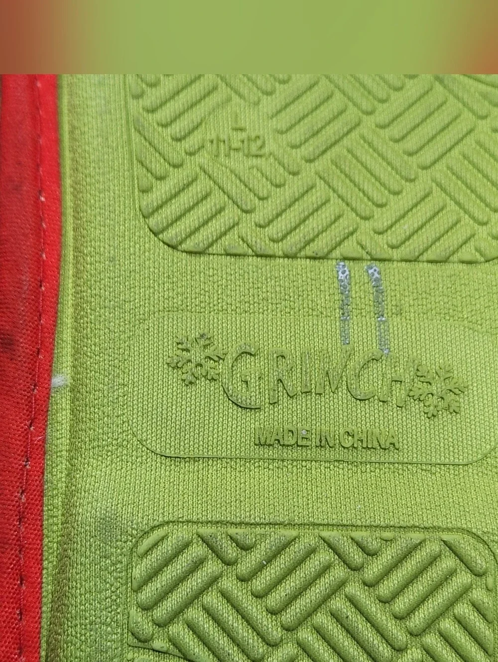 Dr. Seuss The Grinch Christmas Slipper Size L 11-12 Pre-owned